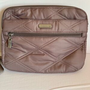 Baggallini Washable Quilted Double Zip Anytime RFID Crossbody